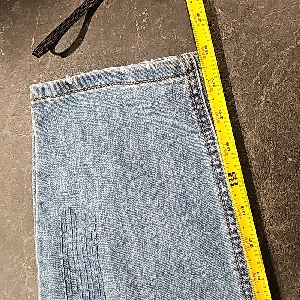 Indigo Thread Co Distressed Patchwork Jeans Bouti… - image 8